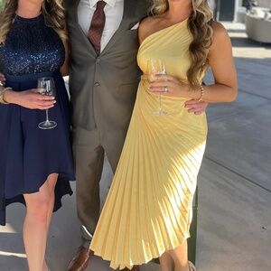 Yellow Vici dolls asymmetrical dress